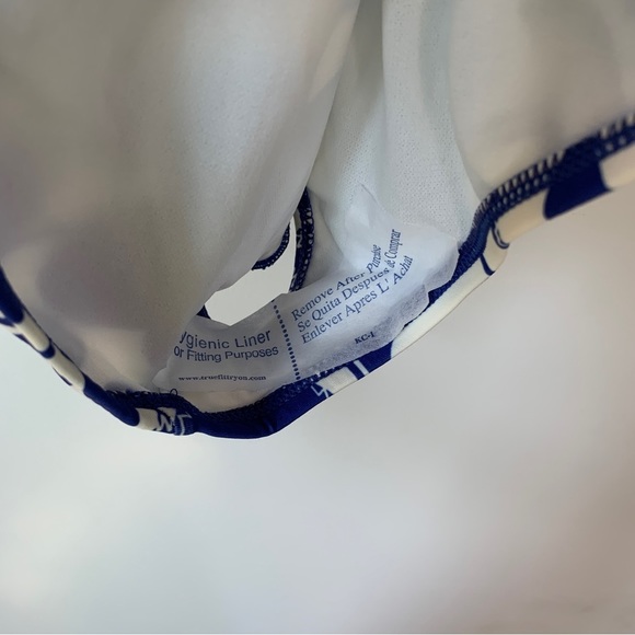 Kate Spade Blue & Soft White Flower One Piece Bathing Suit Size S - Picture 5 of 6